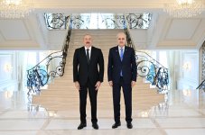 Президент Ильхам Алиев принял делегацию во главе с председателем Великого национального собрания Турции (ФОТО/ВИДЕО)