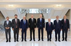 Президент Ильхам Алиев принял делегацию во главе с председателем Великого национального собрания Турции (ФОТО/ВИДЕО)