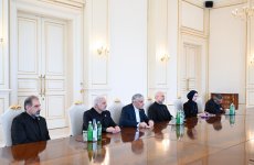 Президент Ильхам Алиев принял делегацию во главе с председателем Собрания исламского совета Ирана (ФОТО)