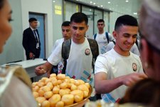 Азербайджанские курсанты принимают участие в международном военно-патриотическом сборе в Казахстане (ФОТО)