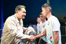 Азербайджанские курсанты принимают участие в международном военно-патриотическом сборе в Казахстане (ФОТО)