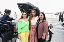 Лейла Алиева и Арзу Алиева приняли участие в церемониях открытия и презентациях в Приморском национальном парке (ФОТО)