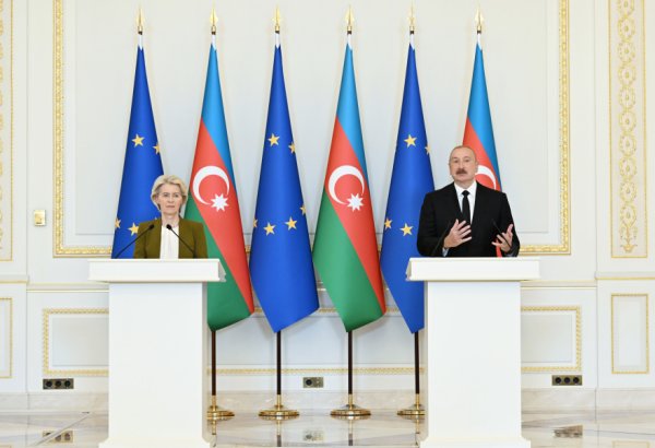 Президент Ильхам Алиев: Сегодня половина нашего экспорта газа поступает в страны-члены Европейского Союза (ВИДЕО)