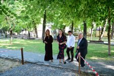 Вице-президент Фонда Гейдара Алиева Лейла Алиева ознакомилась с работами, проводимыми в парке имени Мухаммеда Физули в городе Шеки (ФОТО)