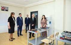 Вице-президент Фонда Гейдара Алиева Лейла Алиева приняла участие в открытии здания школы в Евлахе (ФОТО)