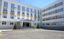Вице-президент Фонда Гейдара Алиева Лейла Алиева приняла участие в открытии здания школы в Евлахе (ФОТО)