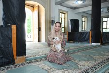 Лейла Алиева посетила Джума-мечеть в Евлахе (ФОТО)