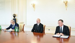 Президент Ильхам Алиев принял руководящих лиц ряда международных организаций