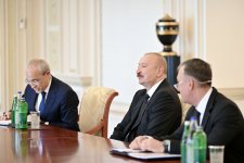 Президент Ильхам Алиев принял руководящих лиц ряда международных организаций
