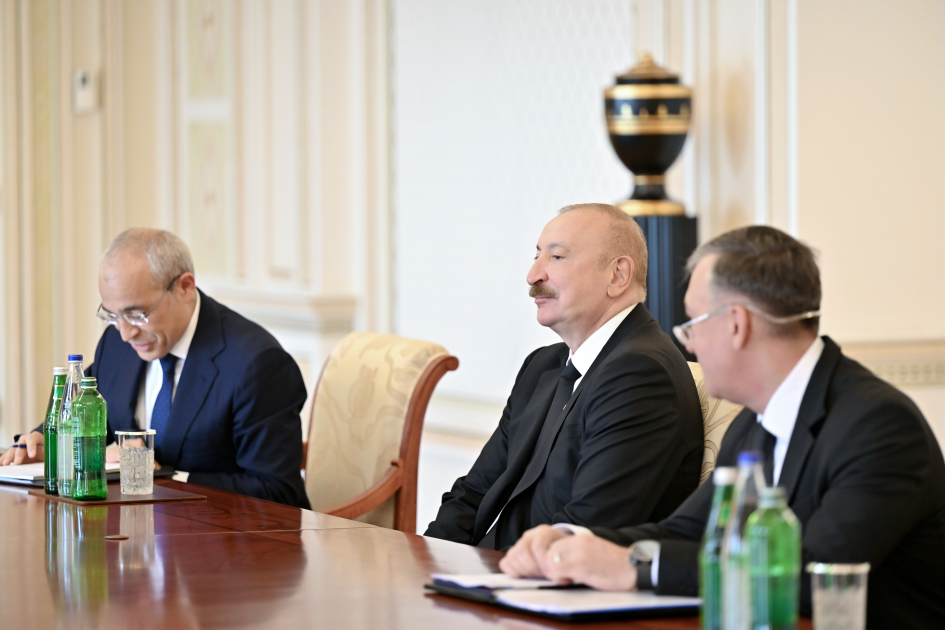 Президент Ильхам Алиев принял руководящих лиц ряда международных организаций