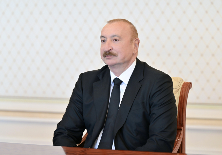 Президент Ильхам Алиев принял руководящих лиц ряда международных организаций