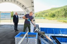 Президент Ильхам Алиев заложил фундамент водохранилища Хакаричай в Лачине (ФОТО)