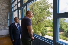Президент Ильхам Алиев принял участие в открытии после реставрации "Дома Садыгджана" в Шуше (ФОТО)