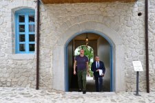 Президент Ильхам Алиев принял участие в открытии после реставрации "Дома Садыгджана" в Шуше (ФОТО)