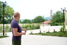 Президент Ильхам Алиев принял участие в открытии после реставрации "Дома Садыгджана" в Шуше (ФОТО)