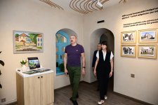 Президент Ильхам Алиев принял участие в открытии после реставрации "Дома Садыгджана" в Шуше (ФОТО)