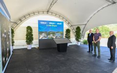 Президент Ильхам Алиев принял участие в открытии гидроэлектростанций, расположенных на реке Хочаз (ФОТО)