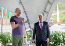 Президент Ильхам Алиев принял участие в открытии гидроэлектростанций, расположенных на реке Хочаз (ФОТО)
