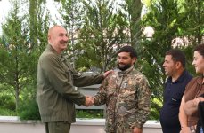 Президент Ильхам Алиев посетил село Гузейхырман Ходжавендского района (ФОТО)