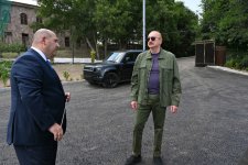 Президент Ильхам Алиев посетил село Гузейхырман Ходжавендского района (ФОТО)