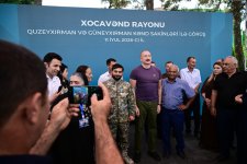 Президент Ильхам Алиев посетил село Гузейхырман Ходжавендского района (ФОТО)