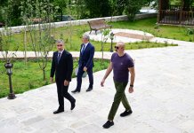 Президент Ильхам Алиев ознакомился с новым корпусом отеля Yasəmən в Шуше (ФОТО)
