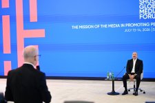 Президент Ильхам Алиев принял участие в открытии IV Шушинского глобального медиафорума (ФОТО)