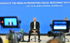Президент Ильхам Алиев принял участие в открытии IV Шушинского глобального медиафорума (ФОТО)