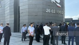 Участники IV Шушинского глобального медиафорума посетили Мемориал Ходжалинского геноцида (ФОТО)