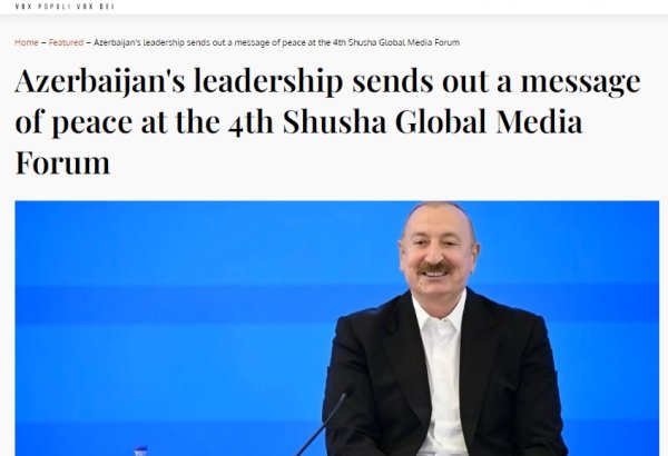 The Liberum о ключевых посланиях Президента Ильхама Алиева в Шуше