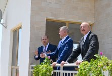 Президент Ильхам Алиев и Президент Петер Пеллегрини ознакомились с работами, проводимыми в селе Баш Гарвенд Агдамского района (ФОТО)