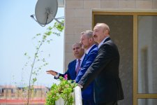 Президент Ильхам Алиев и Президент Петер Пеллегрини ознакомились с работами, проводимыми в селе Баш Гарвенд Агдамского района (ФОТО)