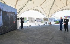 Президент Ильхам Алиев и Президент Петер Пеллегрини ознакомились с работами, проводимыми в селе Баш Гарвенд Агдамского района (ФОТО)