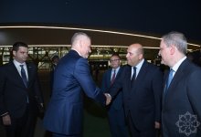 Президент Словакии самолетом отбыл из Физулинского аэропорта в город Баку (ФОТО)