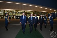 Президент Словакии самолетом отбыл из Физулинского аэропорта в город Баку (ФОТО)