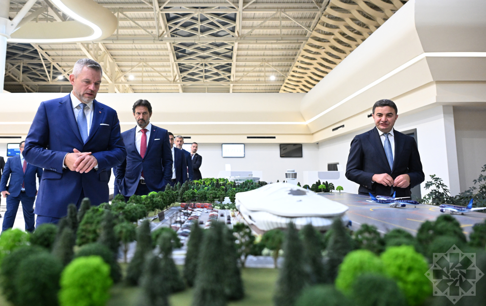 Президент Словакии самолетом отбыл из Физулинского аэропорта в город Баку (ФОТО)