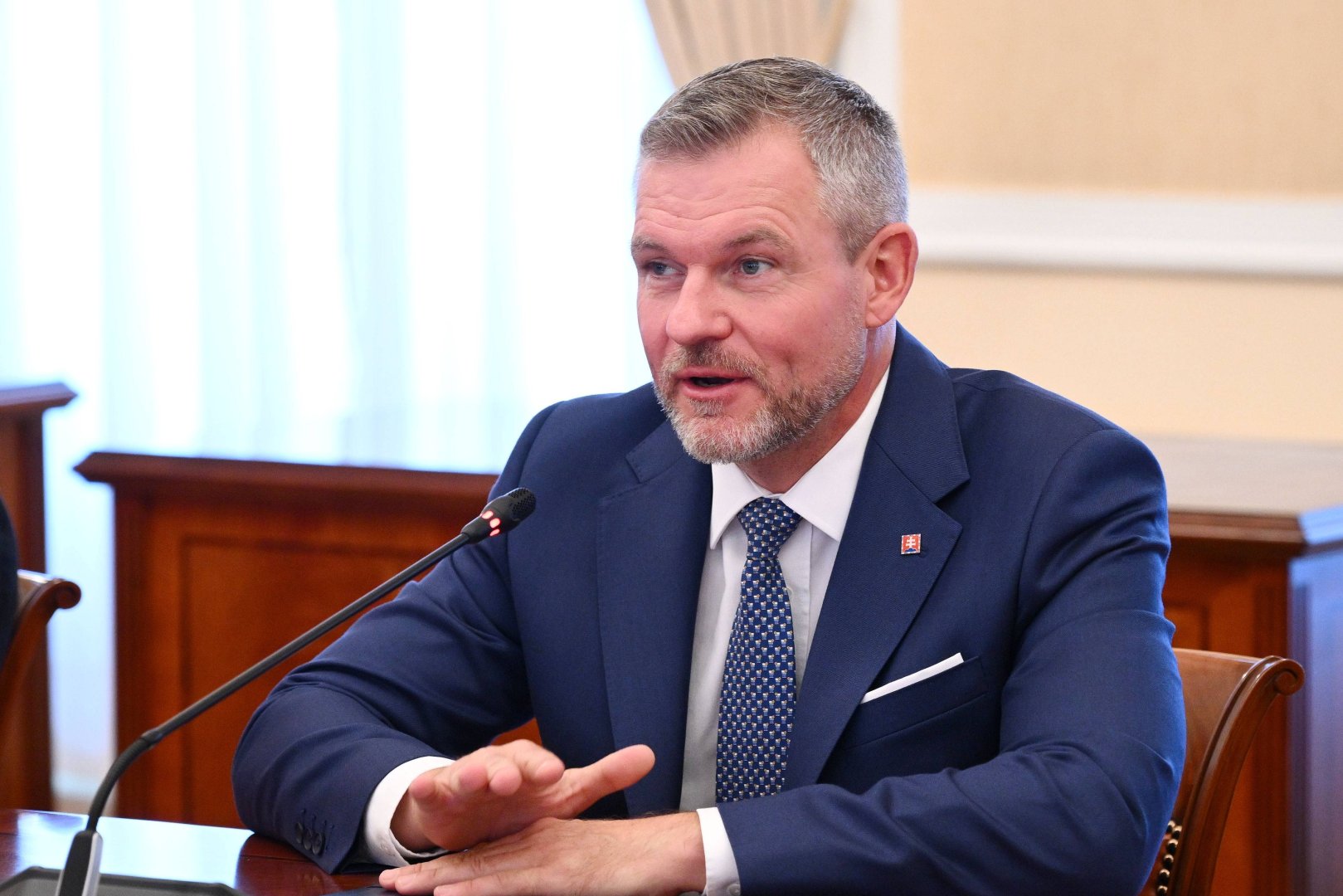 Али Асадов провел встречу с Президентом Словакии (ФОТО)