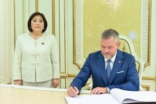 Спикер Сахиба Гафарова провела обсуждения с Президентом Словакии (ФОТО)