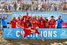 Сборная Азербайджана по пляжному футболу выиграла Лигу B (ФОТО)