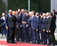 В Берлине состоялась церемония официальной встречи Президента Ильхама Алиева (ФОТО)