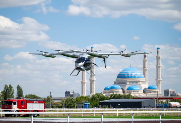 В Казахстане состоялся первый демонстрационный полет аэротакси eVTOL