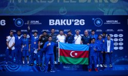 Сборная Азербайджана стала второй в командном зачете ЧМ U17 по греко-римской борьбе (ФОТО)