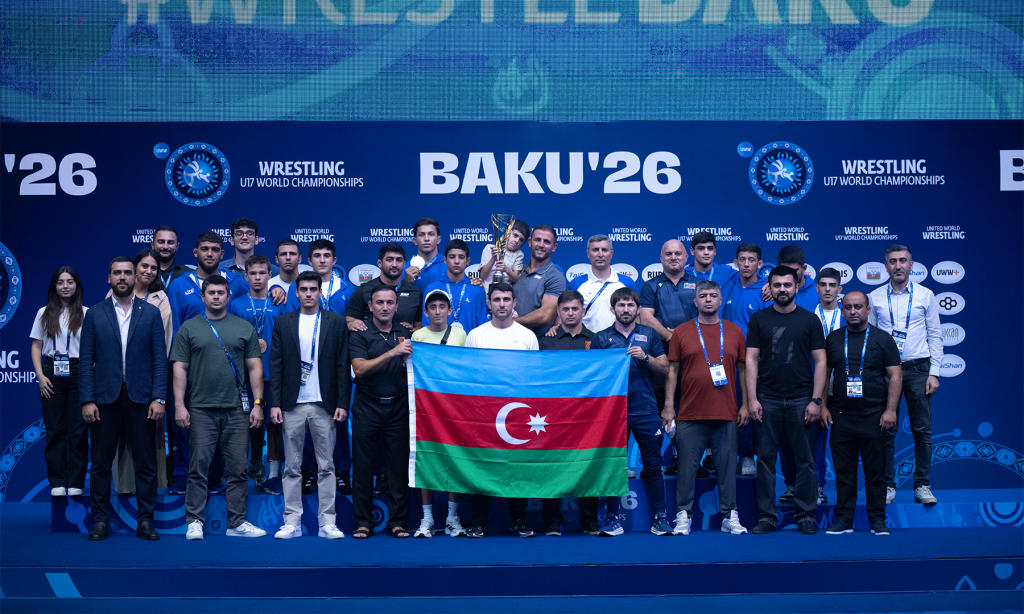 Сборная Азербайджана стала второй в командном зачете ЧМ U17 по греко-римской борьбе (ФОТО)