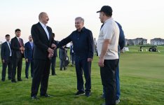Президент Ильхам Алиев вместе с президентами Кыргызстана, Узбекистана и Таджикистана принял участие в открытии Гольф-клуба в городе Чолпон-Ата (ФОТО)