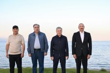 Президент Ильхам Алиев вместе с президентами Кыргызстана, Узбекистана и Таджикистана принял участие в открытии Гольф-клуба в городе Чолпон-Ата (ФОТО)