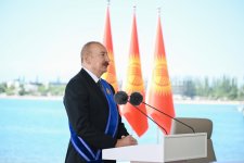 Президент Ильхам Алиев и Президент Садыр Жапаров выступили с заявлениями для прессы (ФОТО/ВИДЕО)