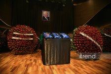 Церемония прощания с выдающимся деятелем литературы и культуры, народным поэтом Нариманом Гасанзаде (ФОТО)