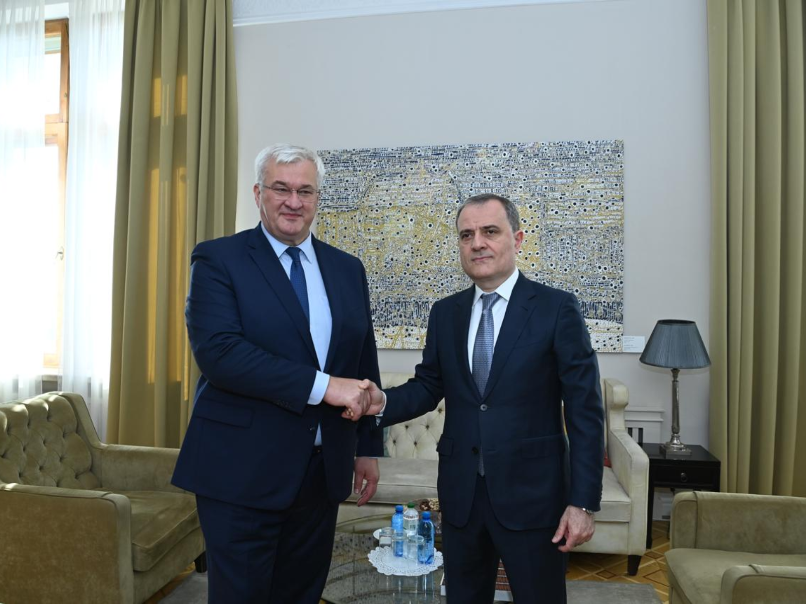 Началась встреча глав МИД Азербайджана и Украины в формате один на один (ФОТО)
