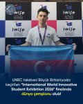 Студент UNEC стал чемпионом мира на финале «International World Innovative Student Exhibition 2026» в Великобритании (ФОТО)