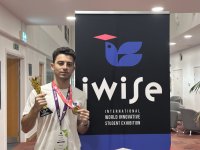 Студент UNEC стал чемпионом мира на финале «International World Innovative Student Exhibition 2026» в Великобритании (ФОТО)